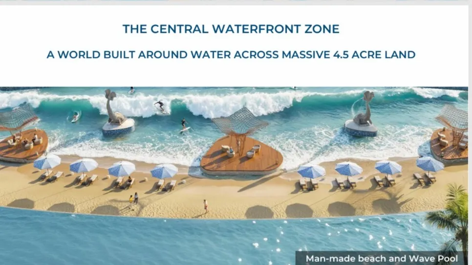 Luxury beachside lounge decks and waterfront promenades in South Nagpur.