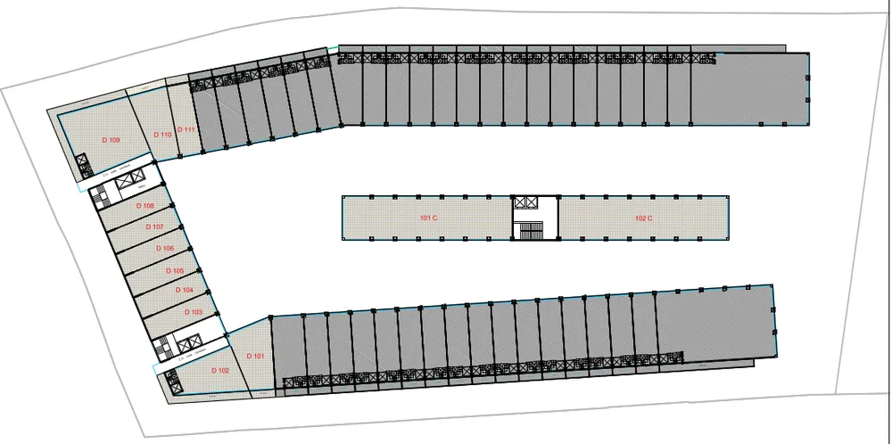 Second floor and open terrace restaurant layout plan at Apollo High Street Niranjanpur Indore