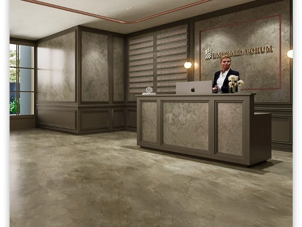 Emerald Forum Commercial Office Main Entrance Lobby and Executive Reception Area with Premium Finishes